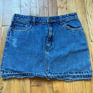 Free People denim skirt